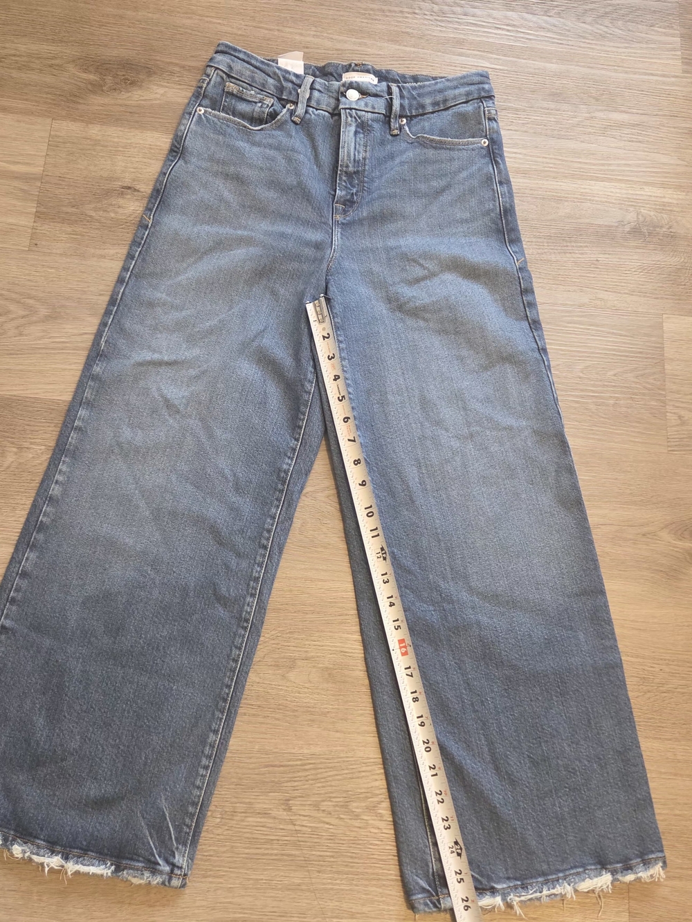 Good American good waist palazzo jeans #28 - Picture 5 of 10